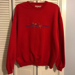 Mickey Inc. Red Walt Disney World sweatshirt. Size XL, for your Christmas Trip!